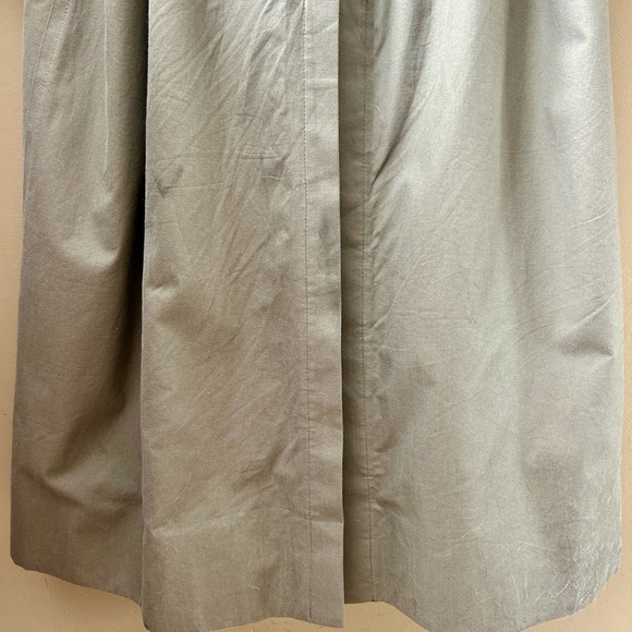 Burberrys Long Gabardine Trench Coat Wool Lining Vintage 90s Size 40R - Picture 16 of 16